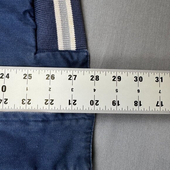 Vintage New York Yankees Bomber Jacket Mens Large Embroidered Logo Navy Blue - Picture 11 of 11